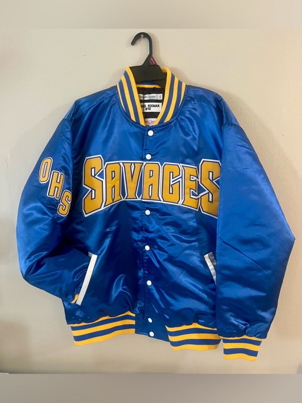 Savages Blue & Gold Bomber Jacket 2XL